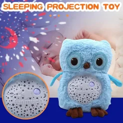 Veilleuse projection son et lumière Chouette