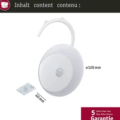 Veilleuse Viby Détecteur de mouvement rond 3000K 40lm