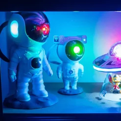 Veilleuse XL projecteur LED Cosmolite, 5 modes d'éclairage, enceinte bluetooth intégrée, minuteur intégré, rechargeable USB