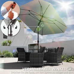 Ventilateur de plafond 107 cm avec lumière et télécommande, moteur DC réversible, 6 vitesses, LED 18W dimmable, blanc