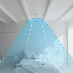 Ventilateur de plafond à deux pales et lumière