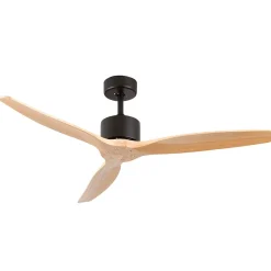 Ventilateur de Plafond 3 Pales Noir 55W 6 Vitesses Nebraska Dayron