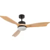 Ventilateur de Plafond avec Lumière 3 Pales Noires 56W 6 Vitesses New York Dayron