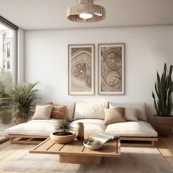 Ventilateur de plafond avec lumière et abat-jour décoratif