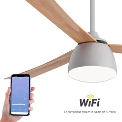 Ventilateur de plafond avec lumière et Wi-Fi