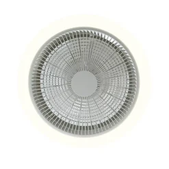 Ventilateur de plafond blanc type plafonnier avec lumière LED