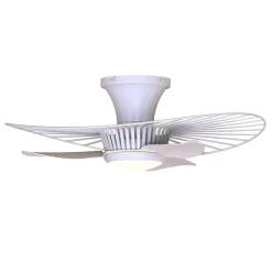 Ventilateur de plafond blanc 66 cm led dimmable et CCT - Melvin