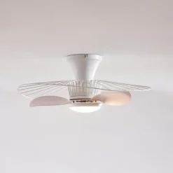 Ventilateur de plafond blanc 66 cm led dimmable et CCT - Melvin