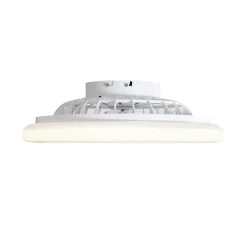 Ventilateur de plafond blanc 48,5 cm avec LED RGB à intensité variable et télécommande - Clemo