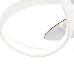 Ventilateur de plafond blanc avec LED et télécommande - Mandy