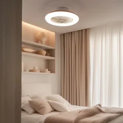Ventilateur de plafond blanc avec LED et télécommande - Clima