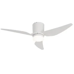 Ventilateur de plafond blanc 123cm LED incluse Dimmable avec télécommande - Patty