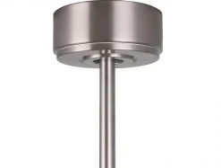 Ventilateur de plafond DC argenté avec pales de 166cm et lumière pour 60m2