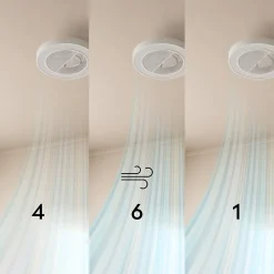 Ventilateur de plafond de plafond avec lumière blanche