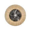 Ventilateur de plafond effet bois Fortaleza Ø50 IP20 E27 20W Corep