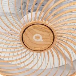 Ventilateur de plafond en bois avec LED et télécommande - Clima
