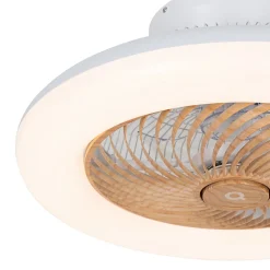 Ventilateur de plafond en bois avec LED et télécommande - Clima