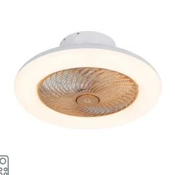 Ventilateur de plafond en bois avec LED et télécommande - Clima