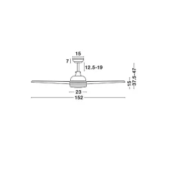 Ventilateur de Plafond FLOW blanc mat