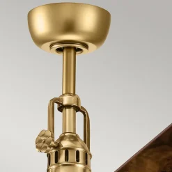 Ventilateur de Plafond Hatteras Bay 142cm - Laiton antique bruni