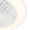 Ventilateur de plafond intelligent blanc avec LED et télécommande - Deniz
