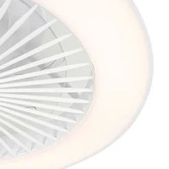Ventilateur de plafond intelligent blanc avec LED et télécommande - Deniz