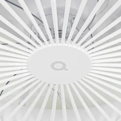 Ventilateur de plafond intelligent blanc avec LED et télécommande - Deniz