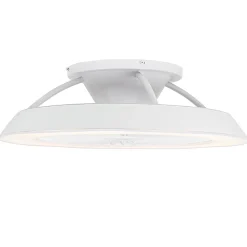 Ventilateur de plafond intelligent blanc avec LED et télécommande - Deniz