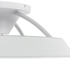 Ventilateur de plafond intelligent blanc avec LED et télécommande - Deniz