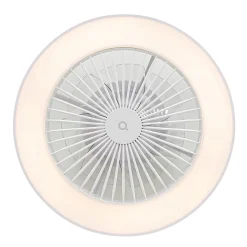 Ventilateur de plafond intelligent blanc avec LED et télécommande - Deniz