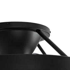 Ventilateur de plafond intelligent noir avec LED et télécommande - Dave