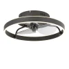Ventilateur de plafond noir avec LED et télécommande - Maddy