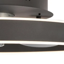 Ventilateur de plafond noir avec LED et télécommande - Maddy