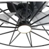 Ventilateur de plafond noir 62cm avec LED à intensité variable et télécommande - Yaran