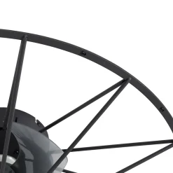 Ventilateur de plafond noir 62cm avec LED à intensité variable et télécommande - Yaran