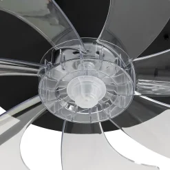 Ventilateur de plafond noir 70cm avec LED à intensité variable et télécommande - Maddy