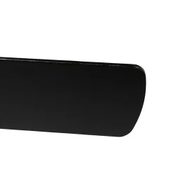 Ventilateur de plafond noir avec bois et interrupteur à tirette 3 lumières - Mistral Vidro