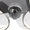 Ventilateur de plafond noir avec LED et télécommande - Mandy