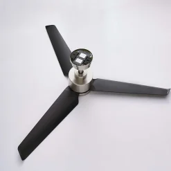 Ventilateur de plafond noir et gris LED dimmable et CCT - Altair