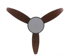 Ventilateur de plafond pales 122 cm avec LED et Wifi Réversible Hypersilence