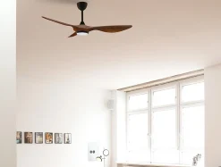Ventilateur de plafond pales 132 cm avec LED et Wifi Réversible Hypersilence