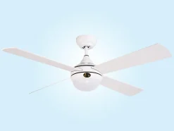 Ventilateur de plafond pales 122 cm avec LED et Wifi Réversible Hypersilence