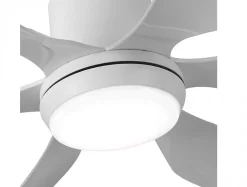 Ventilateur de plafond pales 167 cm avec LED et Wifi Réversible Hypersilence