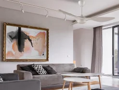 Ventilateur de plafond pales 132 cm avec LED et Wifi Réversible Hypersilence