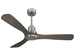 Ventilateur de plafond Réversible Thermostat Wifi Moteur à courant continu Toits en pente Télécommande Hypersilence Mémoire Shopi