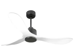 Ventilateur de plafond Réversible Thermostat Wifi Moteur à courant continu Toits en pente Télécommande Hypersilence Mémoire