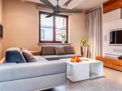 Ventilateur de plafond Réversible Thermostat Wifi Moteur à courant continu Toits en pente Télécommande Hypersilence Mémoire