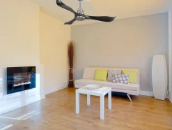 Ventilateur de plafond Réversible Thermostat Wifi Moteur à courant continu Toits en pente Télécommande Adaptateur 2/3 Lames Hyper