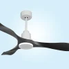 Ventilateur de plafond Réversible Thermostat Wifi Moteur à courant continu Toits en pente Télécommande Adaptateur 2/3 Lames Hyper