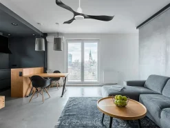 Ventilateur de plafond Réversible Thermostat Wifi Moteur à courant continu Toits en pente Télécommande Adaptateur 2/3 Lames Hyper